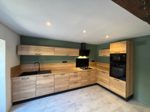 Photo de galerie - Cuisine après. murs, sols, plafonds, électricité, plomberie…