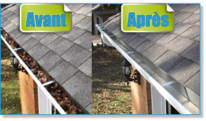 Photo de galerie - Nettoyage de gouttière 