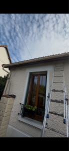 Photo de galerie - Pose de gouttière PVC