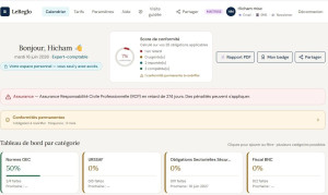 Photo de galerie - J'ai crée un logiciel SAAS qui gere en calendrier; les obligations réglementaires des professionnels libéraux français