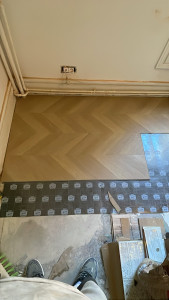 Photo de galerie - Pose de parquet