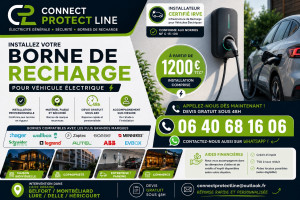 Photo de galerie - Installation de borne pour véhicules électriques (particuliers,copro,parking).