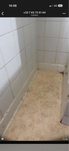 Photo de galerie - Joint et peinture salle de bain 