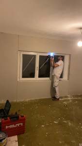 Photo de galerie - Isolation placo bande peinture 