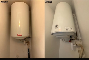 Photo de galerie - Changement chauffeau 