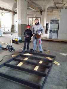 Photo de galerie - Construction métallique pour chauffage mobile 