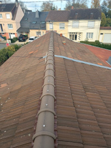 Photo de galerie - Changement faîtage avec clôsoire ventilé 