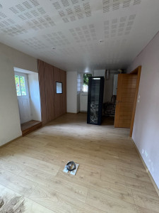 Photo de galerie - Sol et murs pour un futur bureau d’études notariales