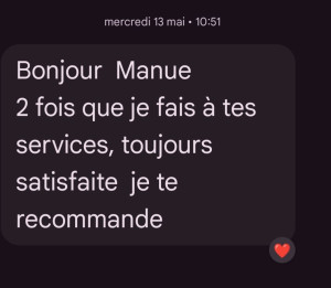 Photo de galerie - Retour d'une cliente 