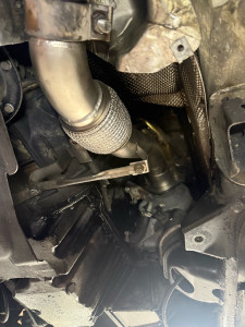 Photo de galerie - Montage downpipe 