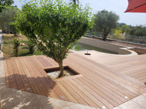 Photo de galerie - Réalisation terrasse bois cumaru