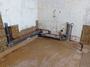 Photo de galerie - Rénovation complète réseau sanitaire et Évacuation avec gaz et circuit machine a laver