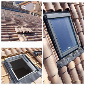 Photo de galerie - Pose de velux, fenêtres de toit