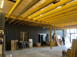 Photo de galerie - Création d’une plate-forme de stockage sur poteau 