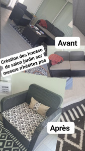 Photo de galerie - J'effectue tout type de revêtement du meuble ,salon,canapé ,chaise ,housse de chaise , raccourcis des rideaux...
n'hésitez pas 