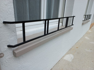 Photo de galerie - Peinture appui de fenêtre et garde-corps