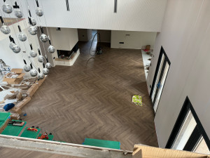 Photo de galerie - Pose parquet HERRINGBONE