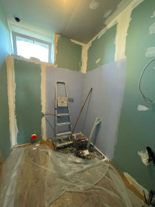 Photo de galerie - Création d'une douche avec Solution d'Etanchéité Liquide 