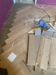 Photo de galerie - Pose de parquet carrelage 100% professionnel 