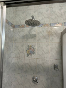 Photo de galerie - Changement de pommeau de douche encastré 