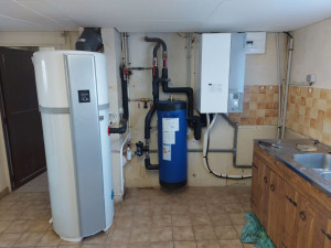 Photo de galerie - Pose pompe à chaleur 