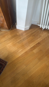 Photo de galerie - Poncage et vitrification de parquet