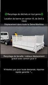 Photo de galerie - Recyclage, tout type de déchets , location de bennes