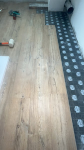 Photo de galerie - Pose de parquet PVC 