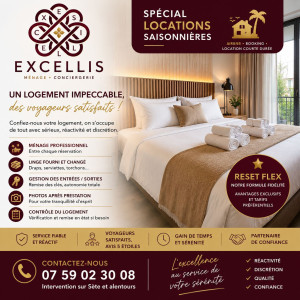 Photo de galerie - EXCELLIS vous accompagne avec des prestations de ménage professionnelles, réactives et soignées pour les locations Airbnb, résidences secondaires et particuliers.

