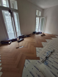 Photo de galerie - Pose de parquet - Revêtement de sol