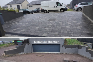 Photo de galerie - Pose de pavé autobloquant