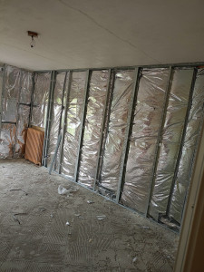 Photo de galerie - Isolation et placoplâtre 