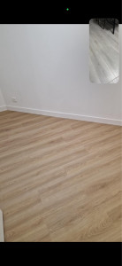 Photo de galerie - Pose parquet bois et PVC