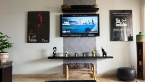 Photo de galerie - Salon d’un logement pris en charge par TAIR Conciergerie