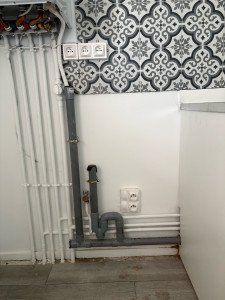 Photo de galerie - Remplacement réseau d’évacuation machine à laver et de chaudière 