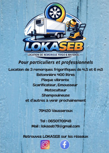 Photo de galerie - Location de remorques frigorifiques et matériel divers
tel:0650170948
mail:lokaseb79@gmail.com 