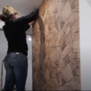 Photo de galerie - Pose papier peint 