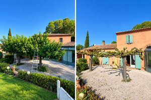 Photo de galerie - Voici un chantier d’entretien extérieur avec une belle taille des arbres pour garder un jardin propre et soigné