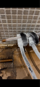 Photo de galerie - Conduite gelée pour le remplacement de robinet de radiateur sans vidanger l’installation 