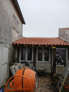 Photo de galerie - Couverture plus couloir en zingue