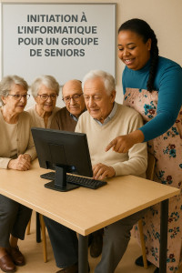 Photo de galerie - Médiation (formation) pour le projet d'inclusion numérique des seniors via l'association FFPE