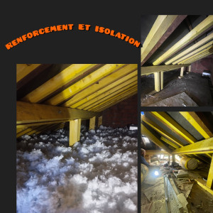 Photo de galerie - Renforcement de charpente par éléments ✅