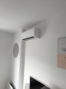 Photo de galerie - Pose climatisation 
