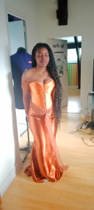 Photo de galerie - Confection d'une robe de soirée sur mesure