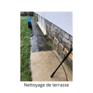 Photo de galerie - Nettoyage d’une terrasse 