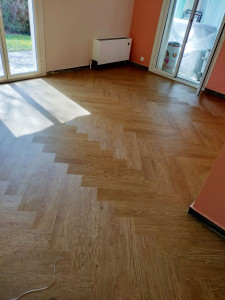 Photo de galerie - Pose de parquet - Revêtement de sol