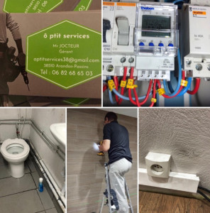 Photo de galerie - Remplacement d un WC , pose de d une nouvelle ligne électrique, chezGeme t d une chasse d eau avec pose d un robinet mitigeur 