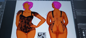 Photo de galerie - Croquis de mode, Dessin de Style, création de moodbord, dessin technique de mode