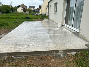 Photo de galerie - Réalisation d’une terrasse béton 