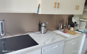 Photo de galerie - Plan de travail et finition bronze 